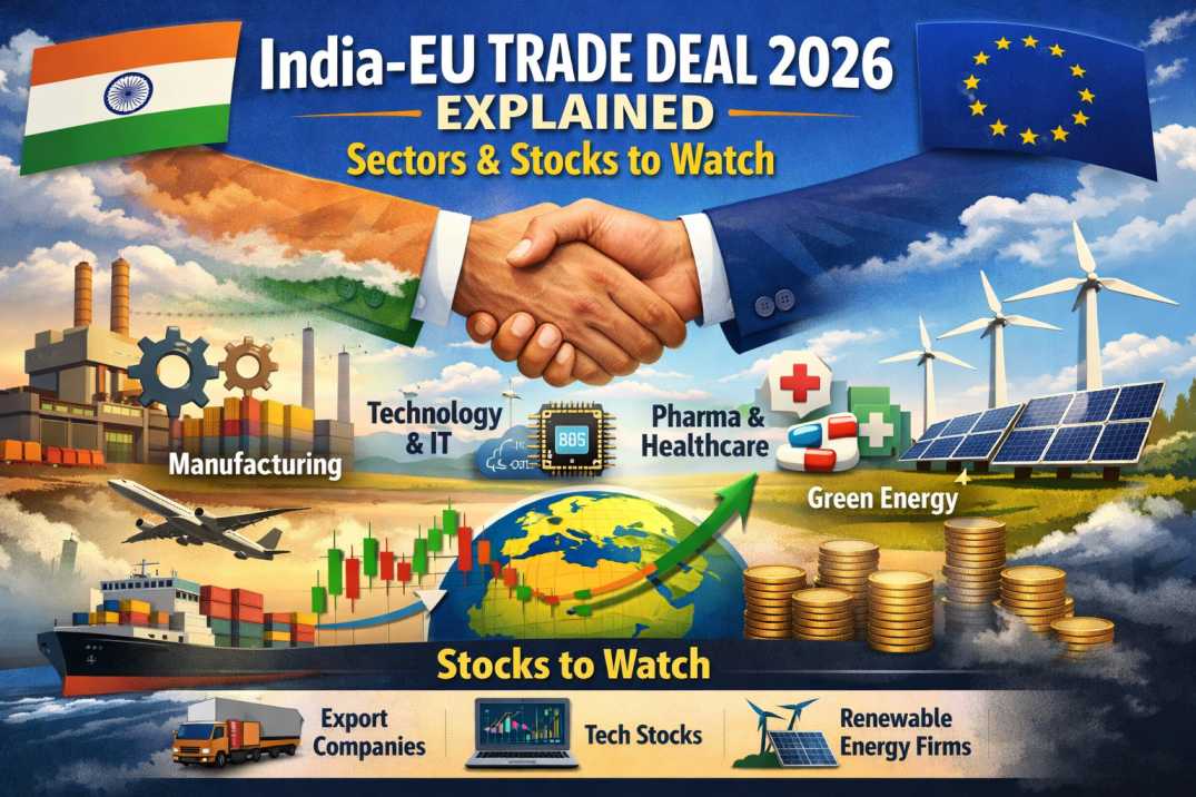 India-EU Trade Deal 2026 Explained: Sectors & Stocks to Watch