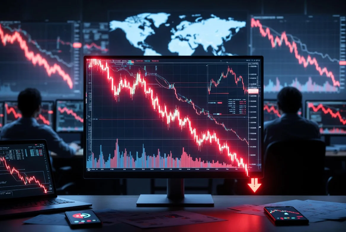 Sensex and Nifty 50 witnessed sharp volatility, triggering panic among investors. Discover the key reasons behind today’s stock market fall and what it means for investors.