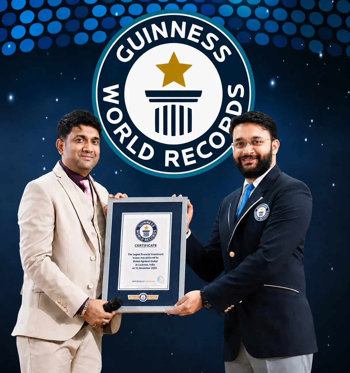 stock market course in Lucknow Dr. Mukul Agrawal World Record
